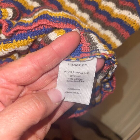 Veronica Beard Womens Tank Size Small Multicolor Jerrel Knit Striped Pure Cotton - Picture 6 of 10